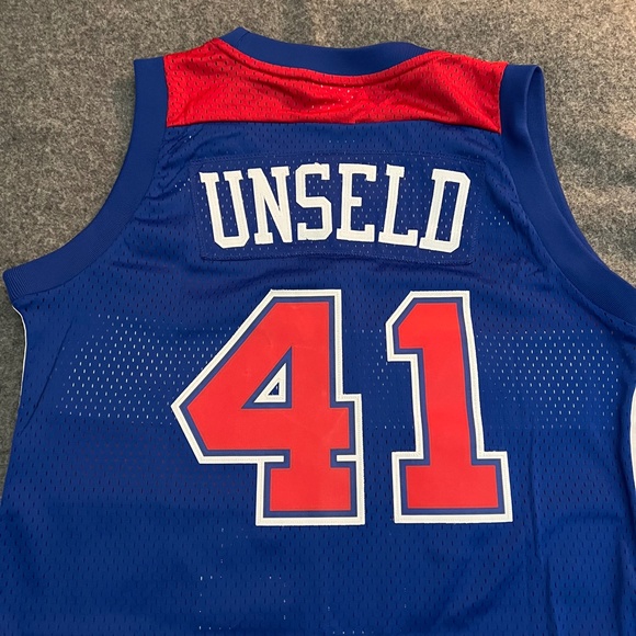 WES UNSELD Adidas Hardwood Classics 1977-78 Washington Bullets Swingman Jersey - Picture 8 of 9